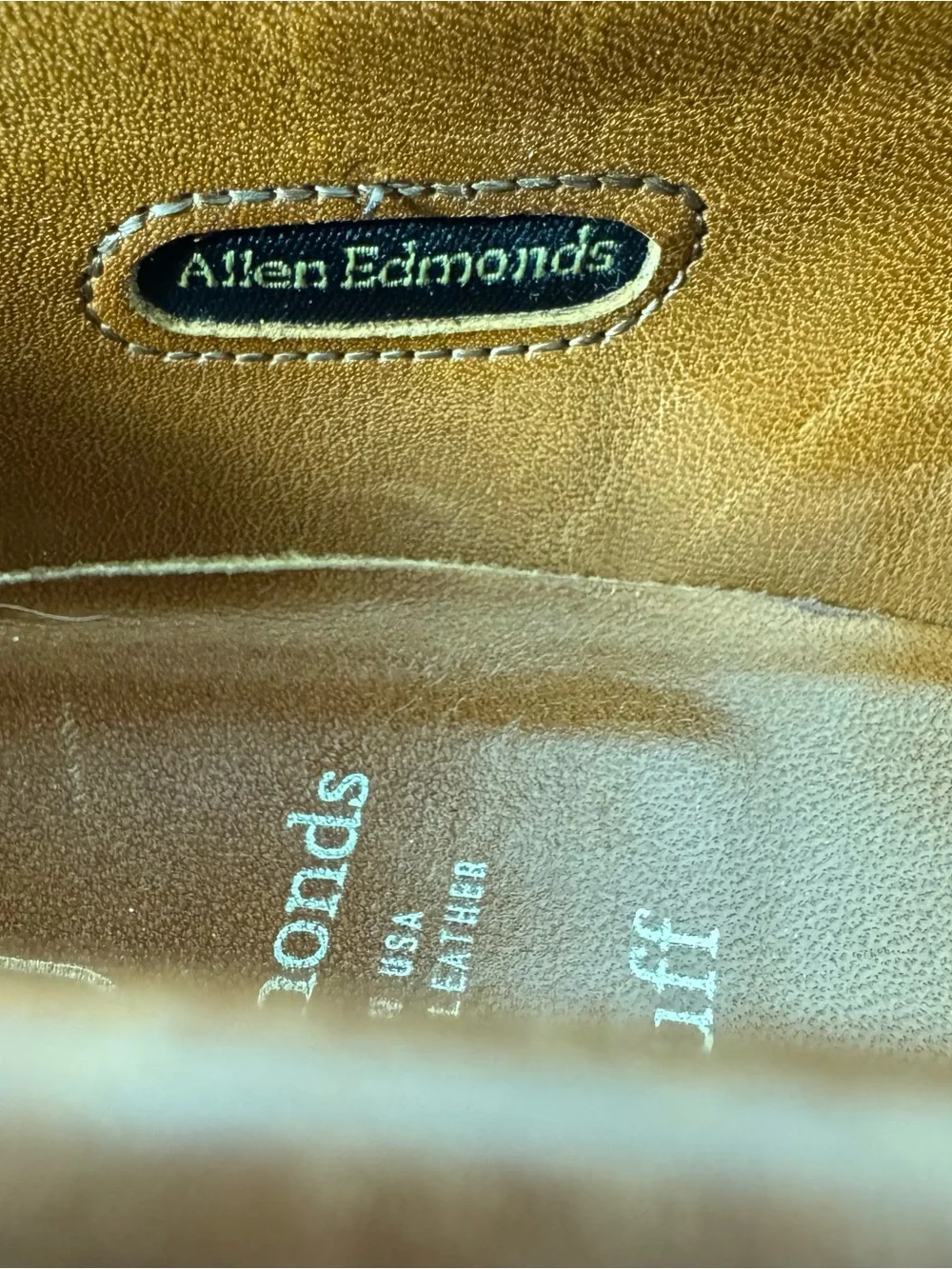 ALLEN EDMONDS Lake Bluff Leather Loafers Woven Penny Size 11.5 D Brown Shoes